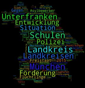 Kleine Anfragen WordCloud, November 2016, Bayern, Alle Parteien