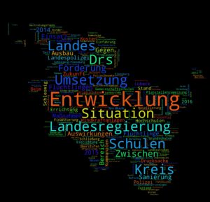 Kleine Anfragen WordCloud, November 2016, Schleswig-Holstein, Alle Parteien